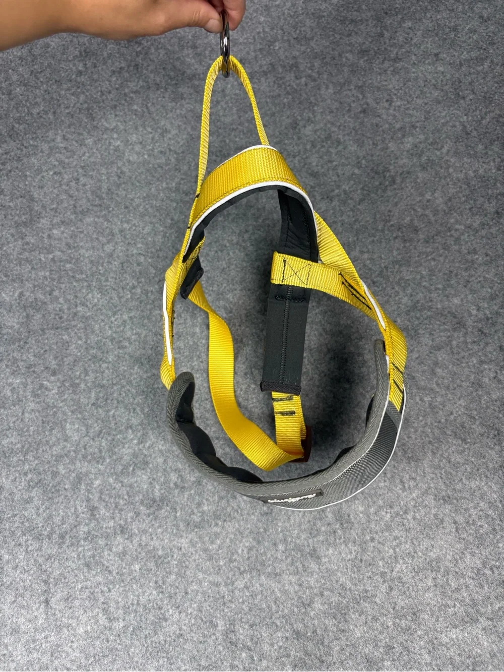 Blueberry Pet Medium Yellow Gray Padded Adjustable Dog Harness